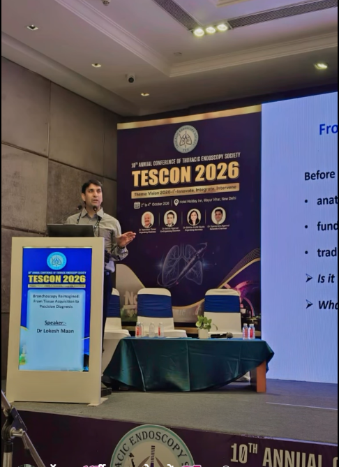 Proudly Honoured at TESCON 2026: National Conference on Thoracic Intervention