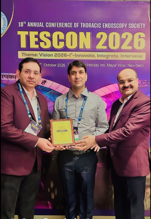Proudly Honoured at TESCON 2026: National Conference on Thoracic Intervention